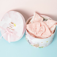 OMT Boîte d'emballage de luxe en papier carton cylindrique pour fête des animaux, matériaux recyclés, cadeau de fête de bébé nouveau-né
