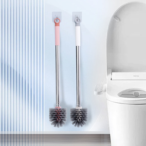 Nouveau <span class=keywords><strong>produit</strong></span> poignée en acier inoxydable gain de place pour le stockage brosse de toilette compacte salle de bain ménage - Product Image 6