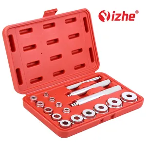 17Pc Axle Wheel Bearing Race Seal Bush Driver Kit Car Garage Installer Remover Metric Tool Set