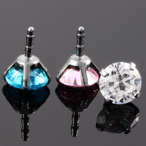 Anneaux de piercing labret en PTFE Bioplast pour lèvres et cartilage, avec zircon cubique, bijoux de corps - Product Image 2