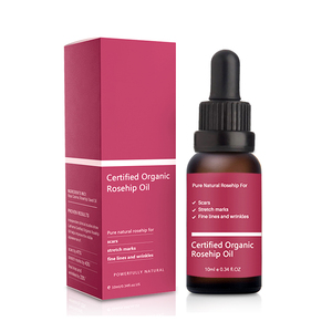 Aceite antioxidante de rosa mosqueta orgánico, utilizado para tratar líneas finas, arrugas y mejorar la elasticidad de la piel - Product Image 1