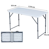 Table de pique-nique pliable pour le camping en plein air 120*60*74CM, tables de conférence, tables et chaises pliantes pour événements en plein air