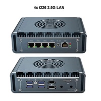 Pc industriel pare-feu routeur 4xI226 2.5G LAN 12th Gen I5 1235U I7 1265U HD DP Proxmox VMs Server Pfsense Mini ordinateur embarqué