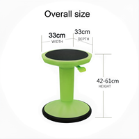 Tabouret sensoriel moderne et coloré à rotation 360°, chaise d'activités pour TDAH, écologique, pour enfants, écoles, maison, bureau