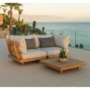 Căn hộ nhỏ bên ngoài ban công giải trí mô-đun Gỗ Tếch sofa đặt ngoài trời Vườn góc gỗ phòng chờ sofa - Product Image 1