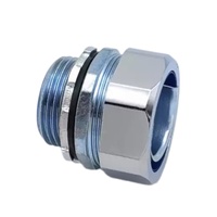 Connecteur de Presse-étoupe en Alliage de Zinc, Raccord Fileté pour Conduit Métallique Flexible, pour la Protection des Câbles Électriques
