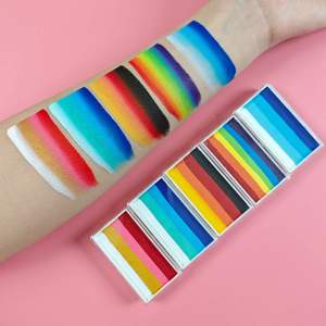 ชุดสีเพ้นท์หน้าเด็กแบบมืออาชีพ ลดราคาพิเศษ ลายรุ้งใหม่ & สีเอลซ่า & สีซวน ปลอดสารพิษ สูตรน้ำ - Product Image 4