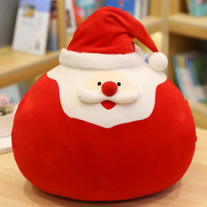 Vente en gros de jouets en peluche de série de Noël oreiller Père Noël wapiti poupée bonhomme de neige poupée <span class=keywords><strong>elfe</strong></span> de Noël chauffe-mains cadeau de vacances - Product Image 5