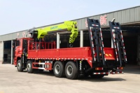 Grue de camion télescopique SHACMAN 16 tonnes Zoomlion à haute efficacité, bras à cinq sections, hauteur de levage de 20,5 m, pompe incluse pour l'exploitation minière