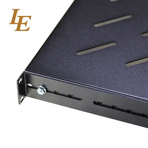 Étagère télescopique réglable de 19 pouces, étagère standard réglable 1U noire - Product Image 5