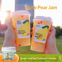 Sugar Maker Guangdong Fruit Jam 1.3kg Jar Small Hanging Autumn Winter Hot Drink Commercial Raw Materials
