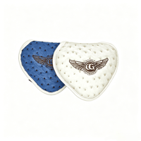 Housse de tête de club de golf unisexe pour femmes, blanche, avec broderie florale, doublure douce, pour clubs hybrides et de sauvetage, couleur Teal, élégante et tendance