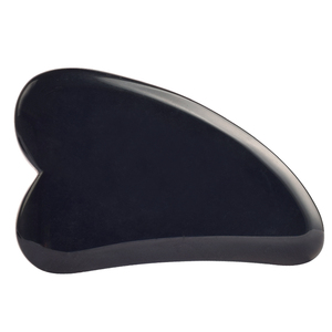 Cuerpo negro obsidiana Gua Sha raspado tablero de masaje herramienta de forma de onda de cuerpo <span class=keywords><strong>sano</strong></span> - Product Image 3