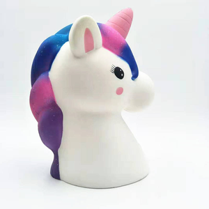 Creative Sparkle Unicorn Pendant Squishy Soft PU Foam Slow <b>Rebound</b> Stress and Anxiety Relief for Kids Adults - Product Image 2