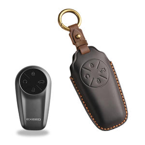 Funda para Llaves de Cuero Vacuno de Primera Capa, Apta para Chery Star Era ET, Llavero de Cuero Genuino Hecho a Mano - Product Image 6