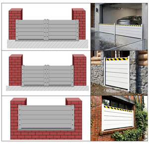Barrière <span class=keywords><strong>anti</strong></span>-<span class=keywords><strong>inondation</strong></span> robuste en panneaux d'aluminium empilables et emboîtables, pour allées résidentielles et portes <span class=keywords><strong>de</strong></span> garage - Product Image 4