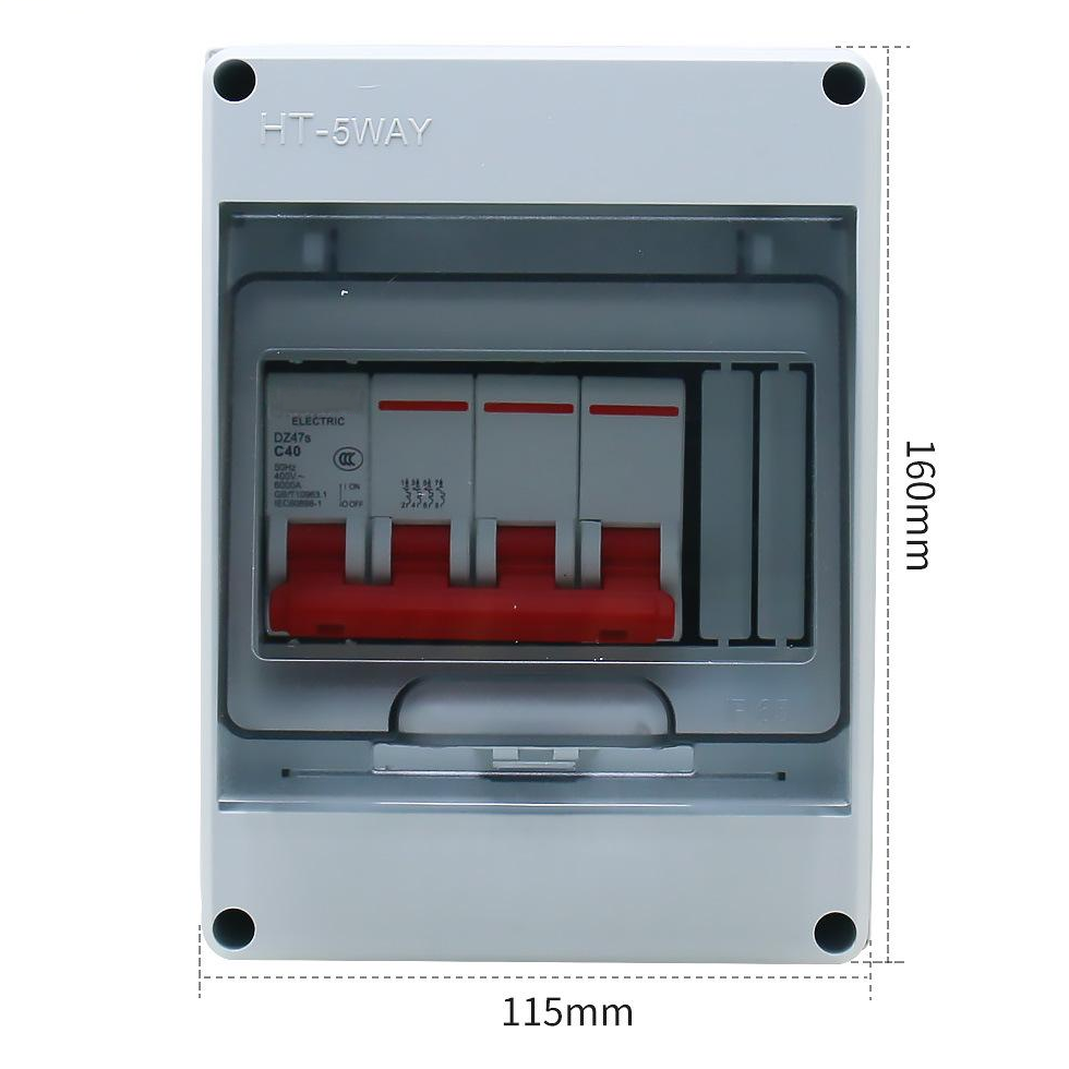Air switch 4P+5 circuit waterproof box
