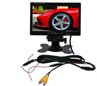 Moniteur de voiture AHD TFT LCD LED 7 pouces pour affichage portable HD, rétroviseur de stationnement arrière, surveillance de la voiture