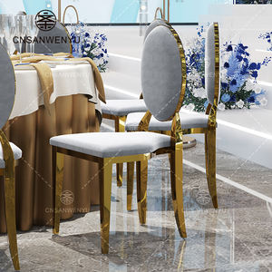 Nouvelles chaises d'hôtel résistantes d'acier inoxydable capacité de 300kg chaises d'hôtel empilables commerciales de meubles de banquet pour des événements - Product Image 2