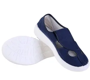 Синие белые черные сапоги, антистатические ботинки из ПВХ, искусственная кожа, обувь с четырьмя отверстиями, обувь из ПВХ, для производства электроники