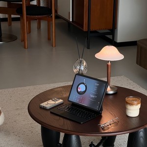Lámpara de Mesa de Vidrio Estilo Vintage Francés, E26 LED 220V, Cuidado de la Vista, Lámpara Decorativa para Dormitorio y Sala de Estar, Control con Interruptor - Product Image 1