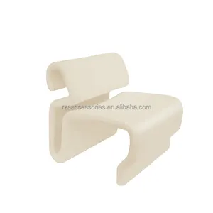 Designer simple creative special-shaped single sofa curved S-shaped molded foam seat semi-finished chair accessories