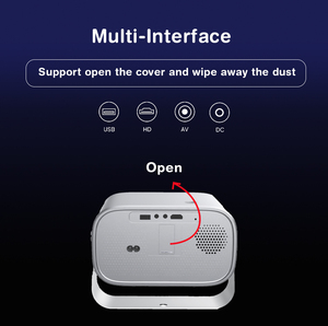 HiCyber Mg50 Pro 4K Mini proyector portátil inteligente Android 12,0 Full HD 1080P LED 2G RAM Home Movie Theater Video Projector - Product Image 5