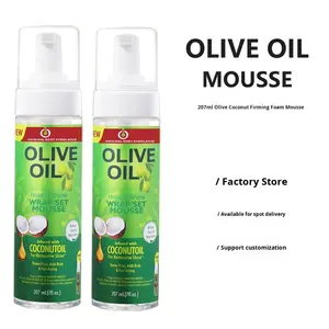 <span class=keywords><strong>Mousse</strong></span> <span class=keywords><strong>coiffante</strong></span> à tenue forte à l'huile d'olive et à la noix de coco pour cheveux bouclés - Hydratante et séchage rapide - Product Image 1