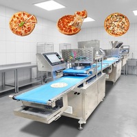 BNT-209 Nouvelle machine à former des pizzas entièrement automatique, multifonctionnelle, électrique, ligne de production de pizzas pour l'industrie alimentaire