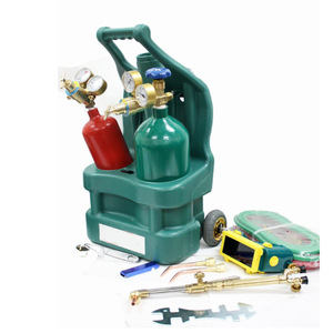 Kit de chalumeau industriel portable Oxy Ace avec cylindre en cuivre et en laiton robuste pour les applications de soudage et de découpe - Product Image 3