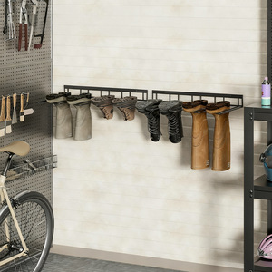 Metal <b>Wall</b> Mounted <b>Shoe</b> <b>Rack</b> For Boots Sneakers High Heels Space Saving Entrance Hall Storage <b>Rack</b> - Product Image 1