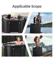 Chufang Fabricant Grande Taille PVC Pliable Glace Baignoire Salle De Bains Baignoire Autoportante Plongeant Froid Baignoire Adulte