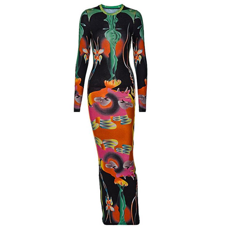 Shop Our Fall New Color Print Women Maxi Dress Collection