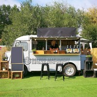 Chariot de crème glacée personnalisé Fast Food Van Taco Truck Halal Mobile Crepe Coffee Chariots à vendre Gril électrique BBQ Food Truck
