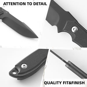 سكين عالية الجودة فائقة الحادة D2 الصلب بقاء في الهواء الطلق القاطع سكين الصيد شفرة ثابتة سكين - Product Image 3