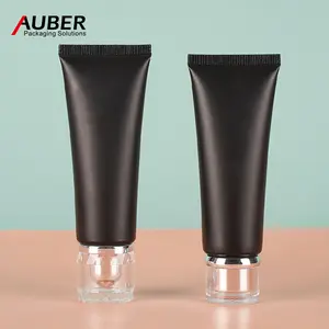 Frosted Cosmetic Tube Squeeze Soft Tube Packaging Custom Logo Hand BB Cream Body Lotion Plastic 100ml 100g Black Makeup CN GUA