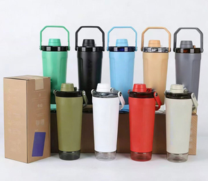 Shaker Cup 20oz for Gym Leakproof Insulated Stainless Steel Shaker Bottle for <strong>Stanley</strong> Storage Twist on Fast Flow Lid BPA Free - Product Image 1