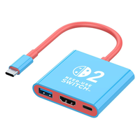 Câble adaptateur Type-C vers HDTV 4K60Hz, mise en miroir d'écran haute définition pour Nintendo Switch2 Oled/Lite, téléphones mobiles, ordinateurs portables