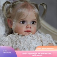 Sunnyfan W-2142 22 Zoll Lebensechte Reborn Mädchenpuppe Vollvinyl Weiche Simulations-Babypuppe Dropshipping Verfügbar