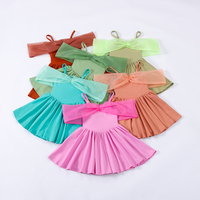 Vestido de Yoga para Niñas con Certificación CPC y CPSIA, Precio de Fábrica, Falda de Malla de Nailon y Spandex para Niños, Ropa de Boutique al por Mayor