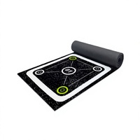 Tapis d'entraînement multifonctionnel épaissi en caoutchouc souple pour l'agilité des enfants, idéal pour les exercices de fitness, les entraînements de pas et les entraînements de football et de basketball.