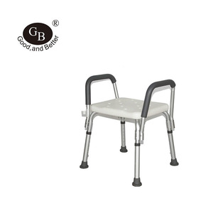 เก้าอี้ห้องน้ำ Good And Better ขนาด 40x33 ซม. ทำจากอลูมิเนียมอัลลอย ปรับความสูงได้ พร้อมที่วางแขน ดีไซน์กันลื่น - Product Image 1