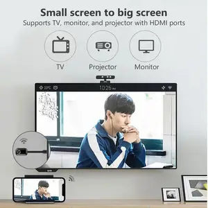 TV Stick 2.4G/5G 4K Wireless WiFi Display Receiver Airplay DLNA Screen Mirroring Share For IOS Android Phone To TV