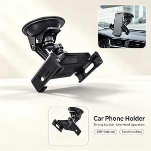 Soporte Creativo Plegable para Teléfono Móvil con Ventosa para Coche, Soporte de Plástico para Salpicadero, Ajuste Universal para Smartphones y Tablets, Soporte para Vehículo - Product Image 1