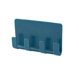 <b>Wall</b> Mounted Phone Holder With <b>Hooks</b> For <b>Keys</b> And Cables Multi Color Storage Rack For Bedroom Bathroom Desktop Organization - Product Image 5