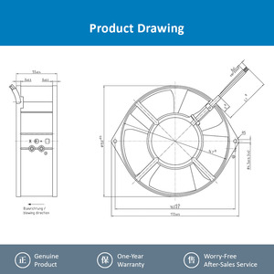 Ventilador Axial de Refrigeración Industrial ebm-papst 7210N-181, 172*150*55mm, 24V DC, para Equipos Industriales - Product Image 4
