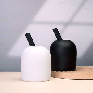 Jarrón <span class=keywords><strong>de</strong></span> vidrio con varillas <span class=keywords><strong>de</strong></span> fibra gruesa, frasco difusor multifuncional <span class=keywords><strong>de</strong></span> boca ancha, 200ml, 400ml, nuevo diseño - Product Image 5