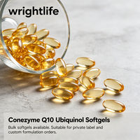 Coenzyme Q10 Ubiquinol en gélules molles 450 mg, complément alimentaire en vrac sous marque privée pour adultes