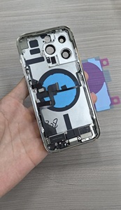 Coque arrière de remplacement en verre de qualité originale pour iPhone 12 13 14 15 Pro Max avec câble flexible et bouton latéral - Product Image 3