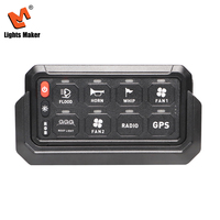 Panneau de commande 8 interrupteurs pour caravane 12V 24V avec télécommande WiFi sans fil, rétroéclairage RGB à intensité variable, étanche IP67